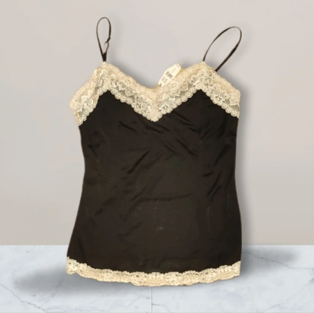 Y2K Victoria's Secret NWT Lace Trim Cami Tank, sz. S - Picture 1 of 12